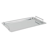 APS 11295 GN 1/1 System-Tablett Classic, Servierplatte, stapelbares und verschraubbares System, fest verschraubte Griffe, inkl. Distanzstücke, 53 x 32,5 cm, Höhe 5 cm, Nutzhöhe 4 cm, Edelstahl
