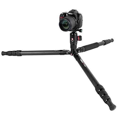 Kingjoy 4-in-1Carbon Dreibeinstativ K3208C mit Kugelkopf Q30 - Fotostativ, Dreibeinstativ, Monopod, Reprofunktion… – Bild 5