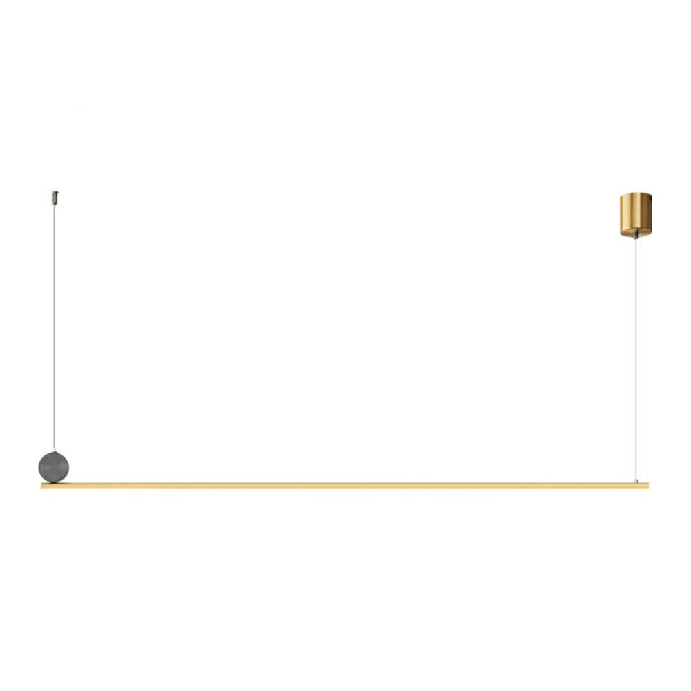 Suspension LED linéaire au style minimaliste moderne pour illuminer vos dîners chaleureux