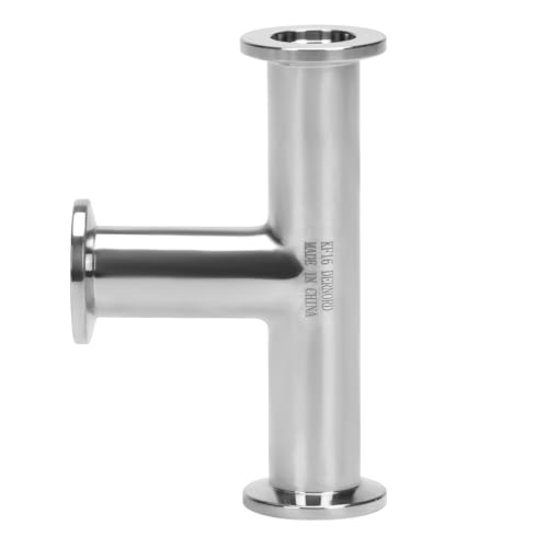 Image of DERNORD KF-16 Tee 3 way Vacuum Fittings Stainless Steel 304 Pipe Fittings