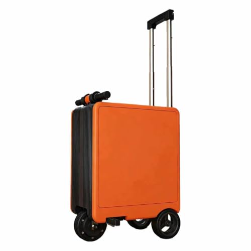 GQKVQ Maleta Patinete Adulto, Maleta Inteligente de 36 Pulgadas, Batería Extraíble, Cerradura TSA, Capacidad de Carga: 120 kg, para Viajes de Adultos Orange