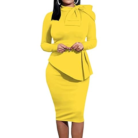 TOPONSKY Women's Ruffle Pencil Party Dress Cover