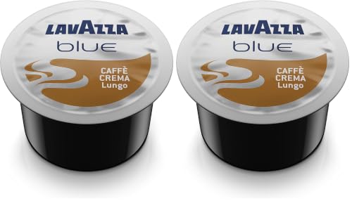 Image of Lavazza Blue Caffe Crema Lungo, Pack Of 50 Coffee Capsules, Compatible With Blue Machines, 1 Count - 215 Gm