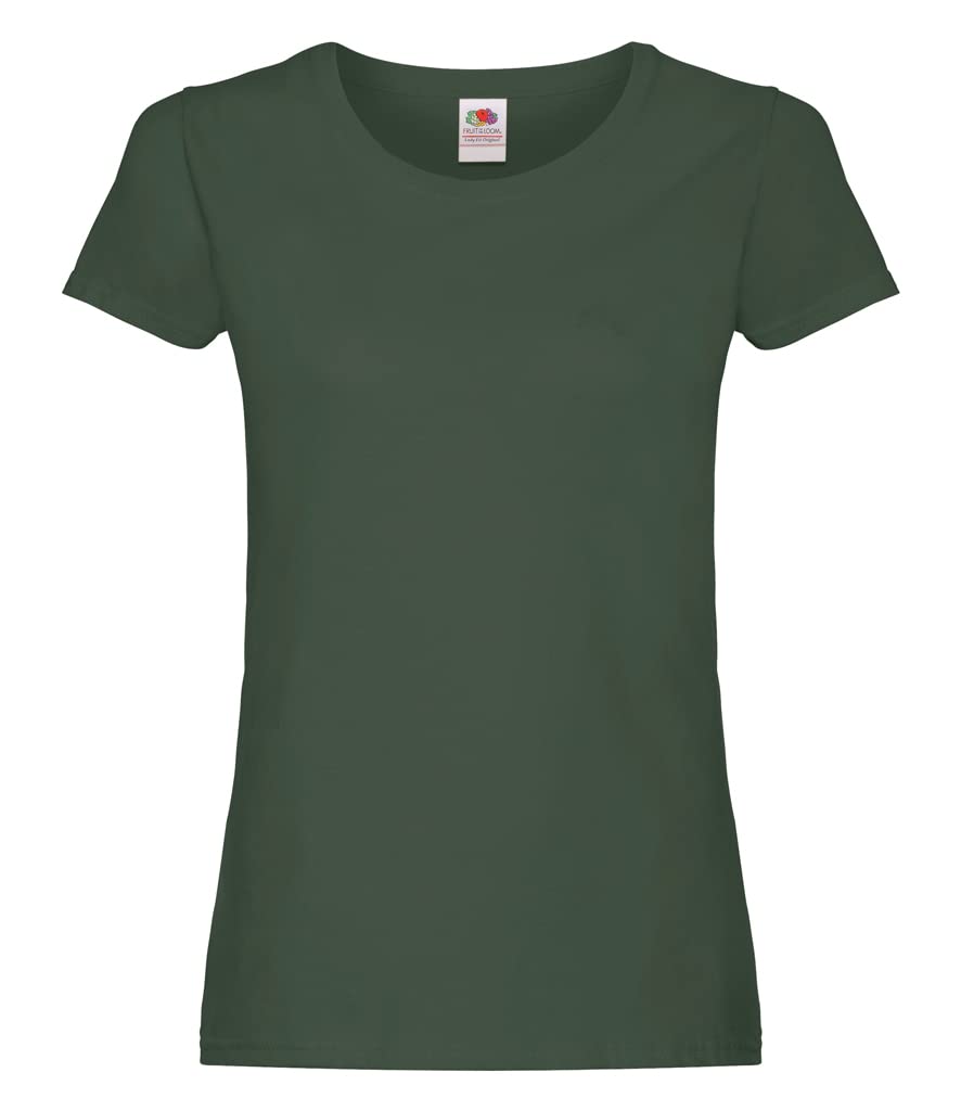 Fruit of the Loom women's value weight t-shirt, lady-fit - Green - XX-Large