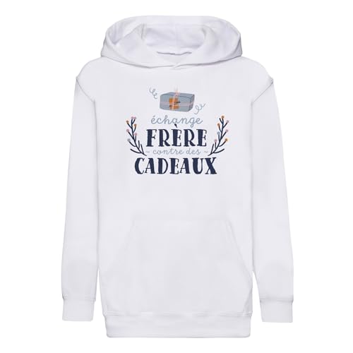Hoodie enfant rigolo pour le matin de Noël | Sweat d'hiver chaud motif Père Noël