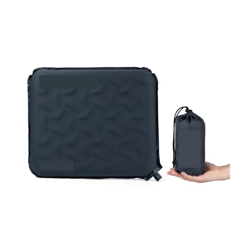 Coussin de siège gonflable léger bleu marine pour chaise de camping