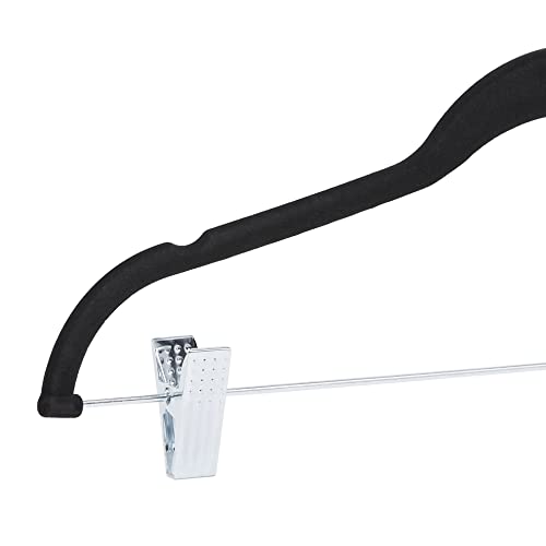Amazon Basics FH-AZ064BK Velvet, Non-Slip Skirt Clothes Hangers thumb #3