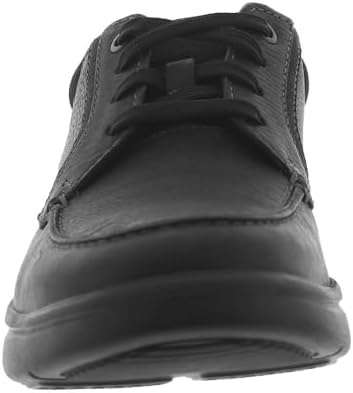 Clarks Men's Bradley Vibe Oxford, Black Tumbled Leather, 8 Wide | Image 4