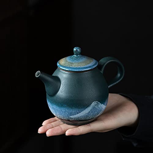 Czajniczek Kung Fu do robienia herbaty chiński atrament porcelanowy czajniczek ręcznie robiony retro mały czajniczek wielofunkcyjny ceramiczny czajniczek luźna herbata liściasta stroma domowy