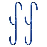 Generico Gancio per Piscina | Portaganci Resistente - 2 Pezzi Ganci Porta Attrezzi Piscina Per Tubo | Per Giardino, Muro, Ringhiere, Skimmer, Rastrello, Spazzola, Retino