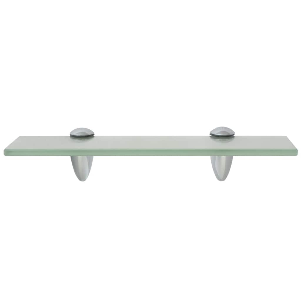 Schweberegale 2 Stück Glas Wandregal 30x10 cm 8 mm mit Zink-Legierung Klemmbügeln, 10 kg, modernes Hängeregal für Badezimmer, Wohnzimmer, Schlafzimmer, dekoratives Regalbrett