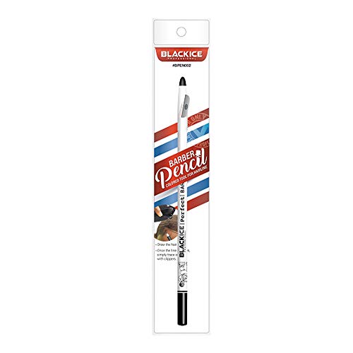 Black Ice Spray Barber Pencil blanco 6 piezas miniatura 2