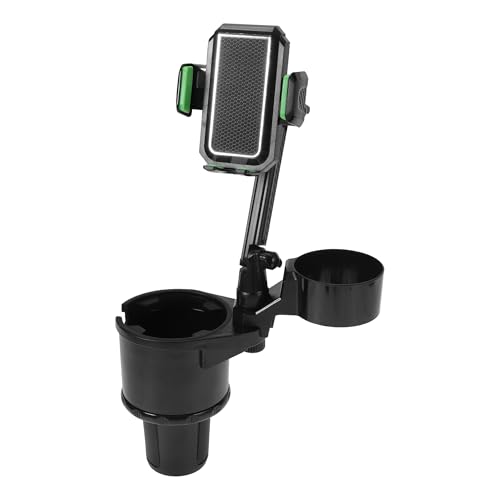 Portavasos para autos 3 en 1 ajustable verde ABS