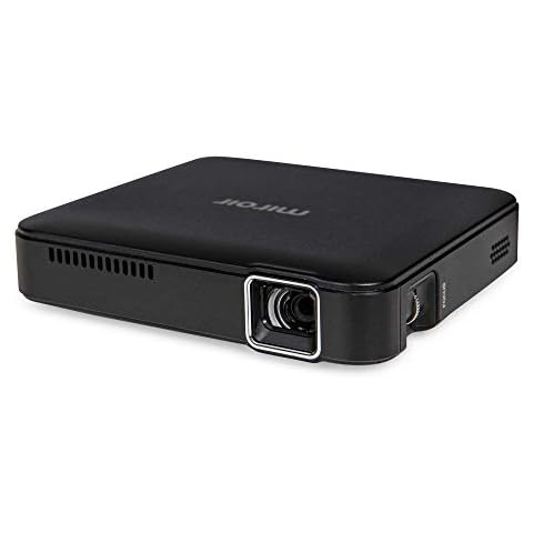 (RENEWED) Miroir M125 LED Portable Projector ; 70" Image ; 854 x 480p Resolution; HDMI ; DLP Technology for clear and vivid images; 2 - Year Warranty; 1080p compatible Cover