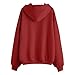 Zip Up Hoodie Women Oversized Fall Fashion Long Sleeve Hooded Sweatshirts 2025 Trendy Casual Winter Zipper Y2K Jacket Clothes,Red,Large