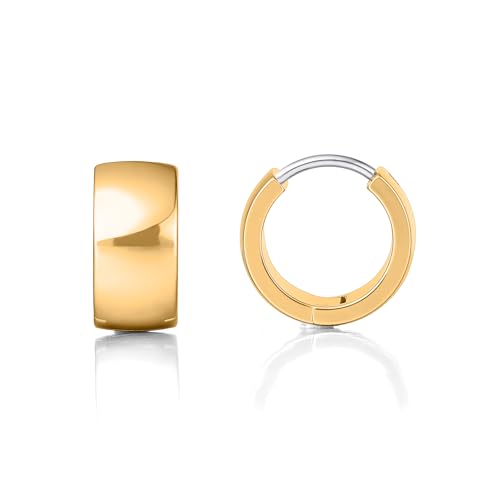 Pendientes de aro de titanio para mujer Limerencia de 10 mm pequeños y gruesos