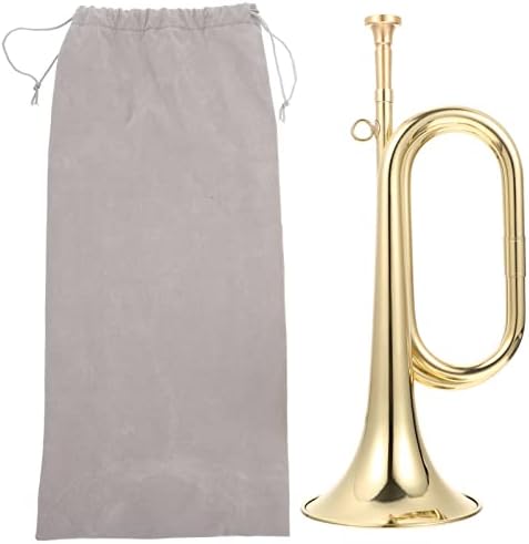 ERINGOGO Kids Toys Kids Toys Kids Toys Kids Toys 1 Set Brass Trumpet Cavalry Brass Golden Orchestra Trumpet Trumpet School Band Bugles Piccolo Trumpet Kid Toys Kid Toys Kid Toys Kid Toys