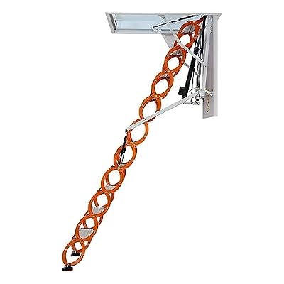 Electric Remote Control Attic Ladder Titanium Magnesium Alloy Attic Stairs Foldable Telescopic Ladder Invisible Loft Ladder