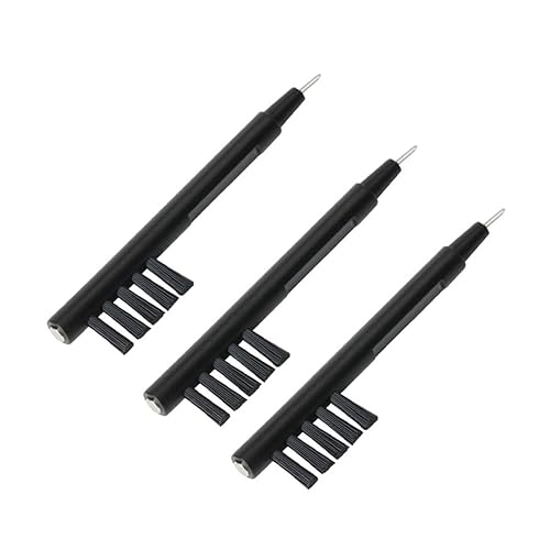 HOMOCONO 5 Pcs U-Shaped Cleaning Brush Kit Ear Wax Removal Tool Cleaner Magnetic Brush End for Easy Battery Replacement