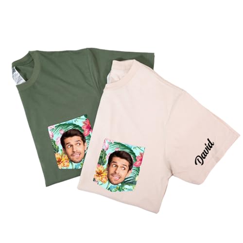 Personalized Pocket T-Shirt with Face, Custom Face T-Shirt with Name On  Sleeve, Pocket Shirt Custom Photo, Face On Pocket T-Shirt, Gift for Man,  Women, Birthday, Christmas/1 | Amazon.com