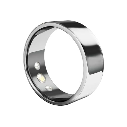 Knoruley Anillo Inteligente SR200, Rastreador de Actividad FíSica, OxíGeno en Sangre, PresióN Arterial, Monitor de SueñO, Anillo de Dedo para IOS Android B