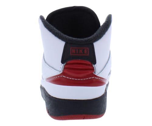 Jordan 2 Retro (Infant/Toddler) White/Varsity Red/Black 7 Toddler M3