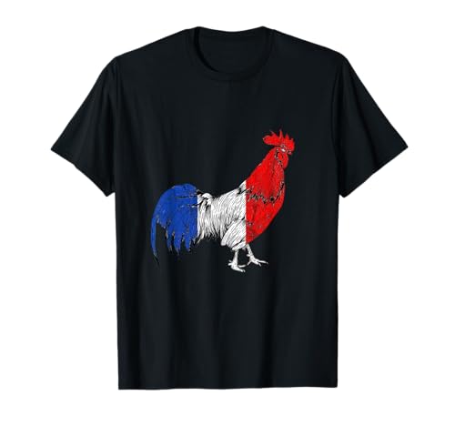 Drapeau de la France - Drapeau de la France - Racines françaises - Coq T-Shirt
