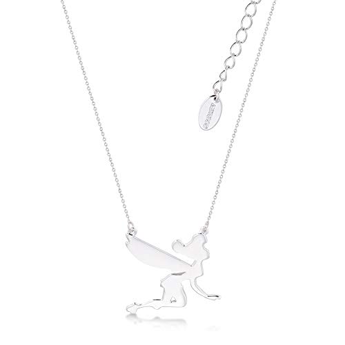 Disney by Couture Kingdom Women's Tinker Bell Silhouette,White Gold, 17x1.5x1.5