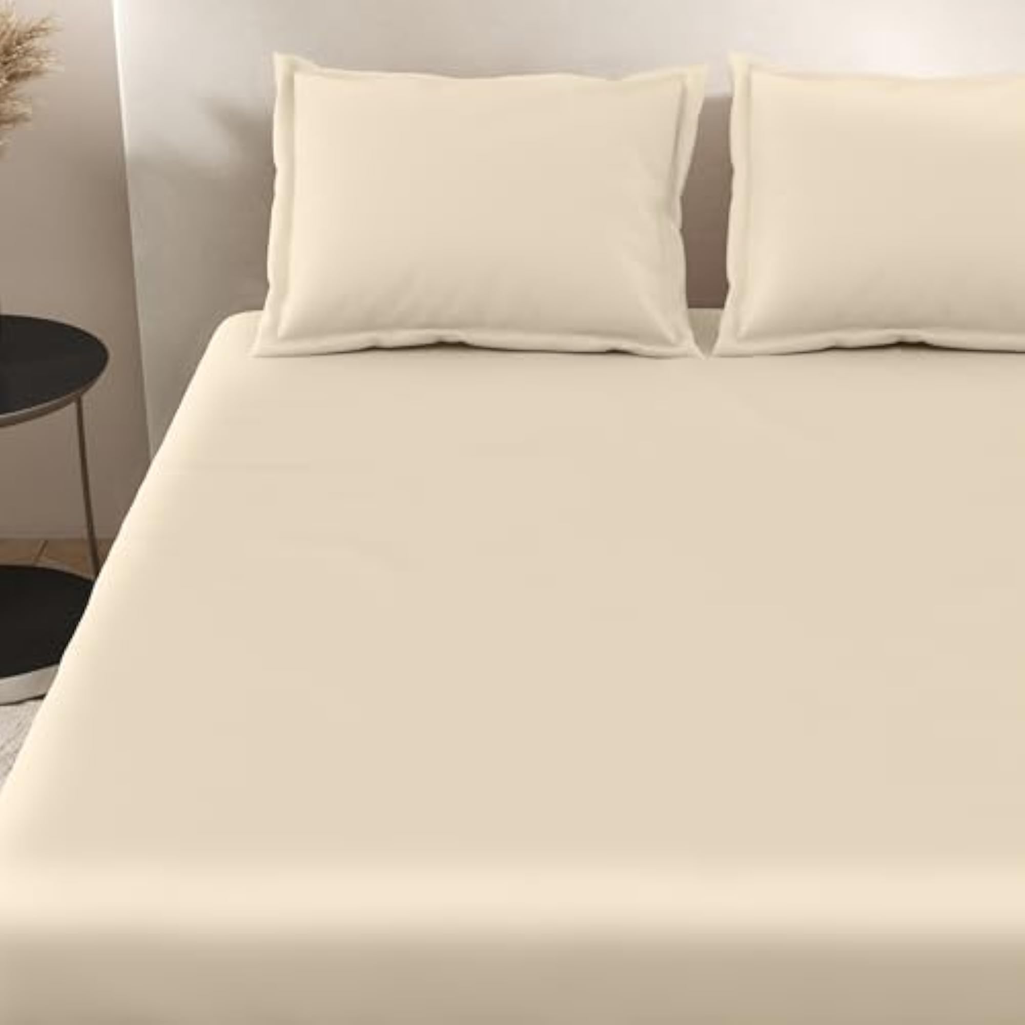 100% Bamboo King Bedsheet with 2 Pillow Covers, Taupe
