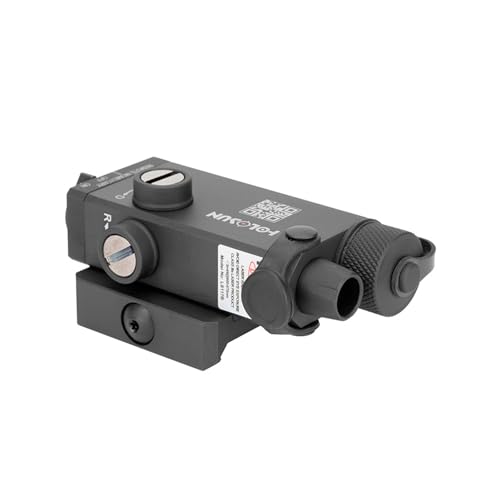 HOLOSUN LS117 Single Red/Green Laser for Long Guns | Waterproof Lightweight Durable Aluminum Black Gun Laser with QD Release Picatinny Rail Mount, Remote Cable Switch, T10 L Key & Battery Included
