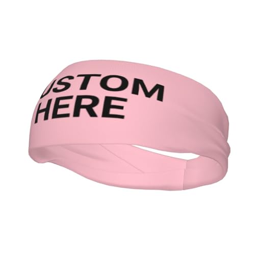 Image of Custom Sports Headband Custom Sweatband Bandana Add Your Image Logo Text Number. Bulk Custom Men Or Women Moisture Wicking Ventilate Elastic ﻿Headband