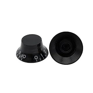 Musiclily Métrique 6mm Boutons Top Hat LP Bell Knobs pourGuitare électrique Style Les Paul, Noir (4 Pièces) - Les Beatles, Paul McCartney, John Lennon, RIngo Starr, George Harrison Musiclily Métrique 6mm Boutons Top Hat LP Bell Knobs pourGuitare électrique Style Les Paul, Noir (4 Pièces) – Image 6