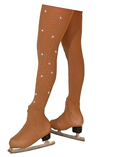 Image of ChloeNoel Figure Skating Tan Over The Boot Tights TB8832