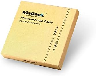 MaGeek 3.5mm Audio Aux Cable, (3.0m / 10ft) Super Long Male to Male Auxiliary Audio Cable for Beats Headphones, iPhone, iPod, iPad, Car, Home Stereo, or any Audio Device with 3.5mm Aux Port (Black)