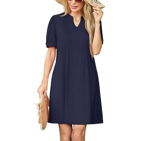 GRECERELLE Women's Casual Summer V Neck Dress Cover