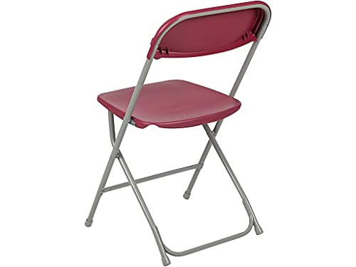 Image of Flash Furniture Hercules Series Plastic Folding Chair - Red - 2 Pack 650LB Weight Capacity Comfortable Event Chair - Lightweight Folding Chair