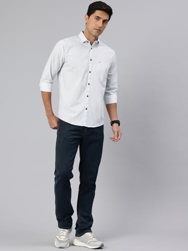 Image of Majestic Man Custom Geometric Printed Pure Cotton Slim Fit Casual Shirt