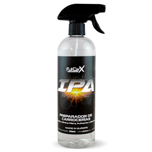 FULLCARX IPA 750ml Alcool Isopropylique 100% Préparateur de Carrosserie, Nettoyant Dégraissant, Élimine les Restes de Polissage Saleté Cires Adhésifs,...