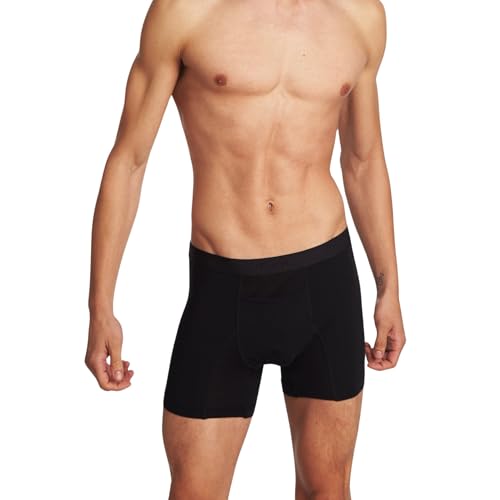 Apex Men's Boxer Briefs - 4 Pack, Breathable, Moisture-Wicking Underwear, All-Day Comfort & Support, No Ride-Up, Tag-Free4