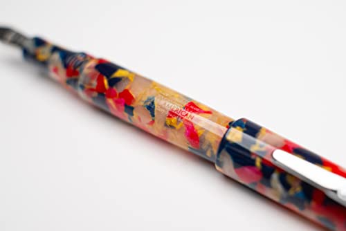 Conklin All American Fountain Pen Old Glory Special Edition, Stub Nib (Ck71433) #TOP4