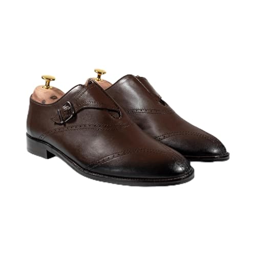 Sovereign Monk Strap Shoes for Men – Premium Leather, Formal Slip-On Dress Shoes for Business & Events