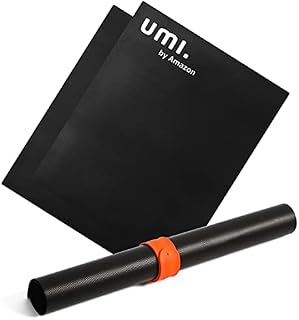 Amazon Brand - Umi Non-Stick Oven Liners, Premium Heavy Duty Oven Protectors for The Bottom of Electric, Gas, Convection and Fan Assisted Ovens, Never Clean Your Oven Floor Again - 2 Pack, L