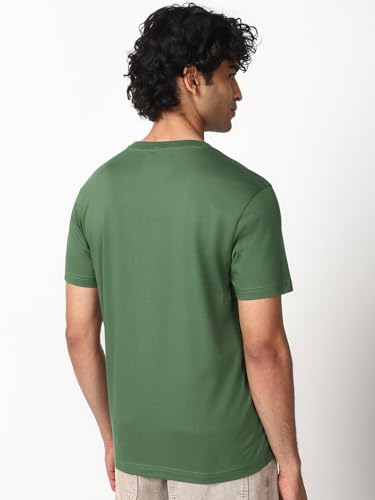 Image of Bewakoof Men's 100% Cotton Solid Regular Fit Half Sleeve Round Neck T-Shirt | Tshirt for Men Cotton| Casual Wear | Street Wear