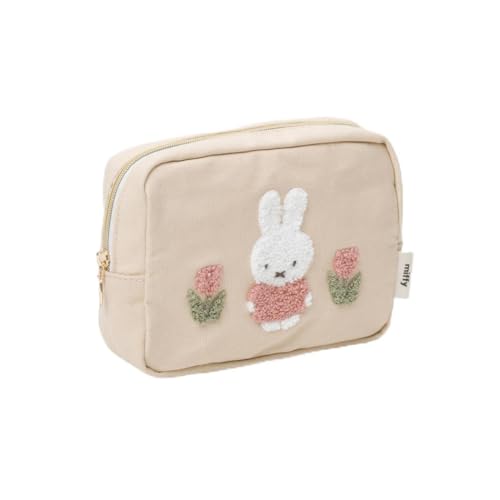 ミッフィー[コスメポーチ]MIFFY RED＆PINK スクエアポーチ/チューリップ ディックブルーナ