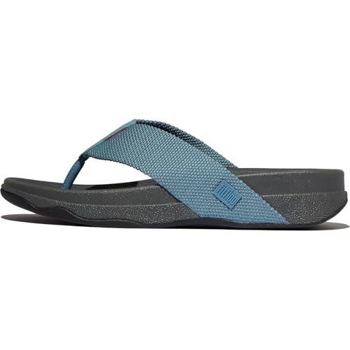 FitFlop Men's Surfer Cool Blue Toe-Thongs Sandals (AQ3-925)