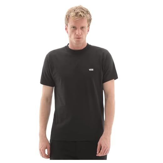 Vans Herren Logo-T-Shirt Für Die Linke Brust, Black, M