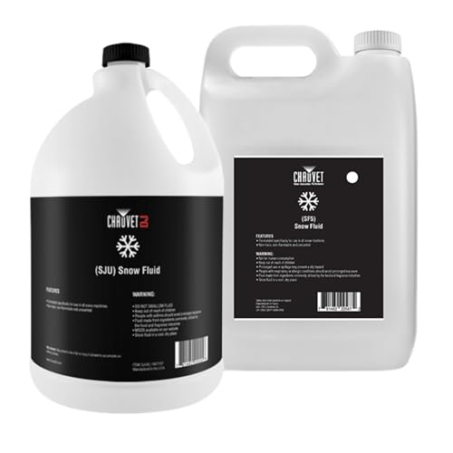 CHAUVET DJ– Snow Fluid For Snow Machines | Designed & Tested For CHAUVET DJ Equipment | Optimized Output Performance | Safe Use With Snow Bubble & Fog Systems | Trusted Formula