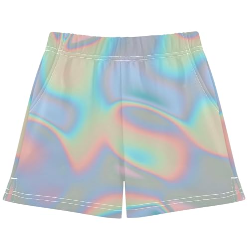 GuoChe Sport-Shorts Mädchen Bunt Gestreift