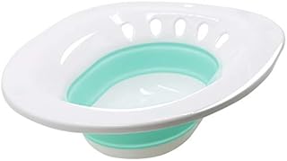 RUGUO Sitz Bath, Sitz Bath for Hemorrhoids - Sitz Bath for Toilet Seat - Sitz Bath for Postpartum Care, Yoni Steam Seat for Women, Collapsible, Wider Seating Area, Deeper Bowl