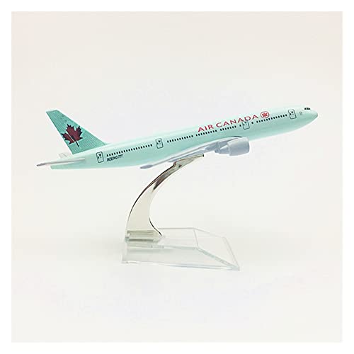 Modelo de avión de aleación fundido Boeing B777 miniatura coleccionable de 16cm 5